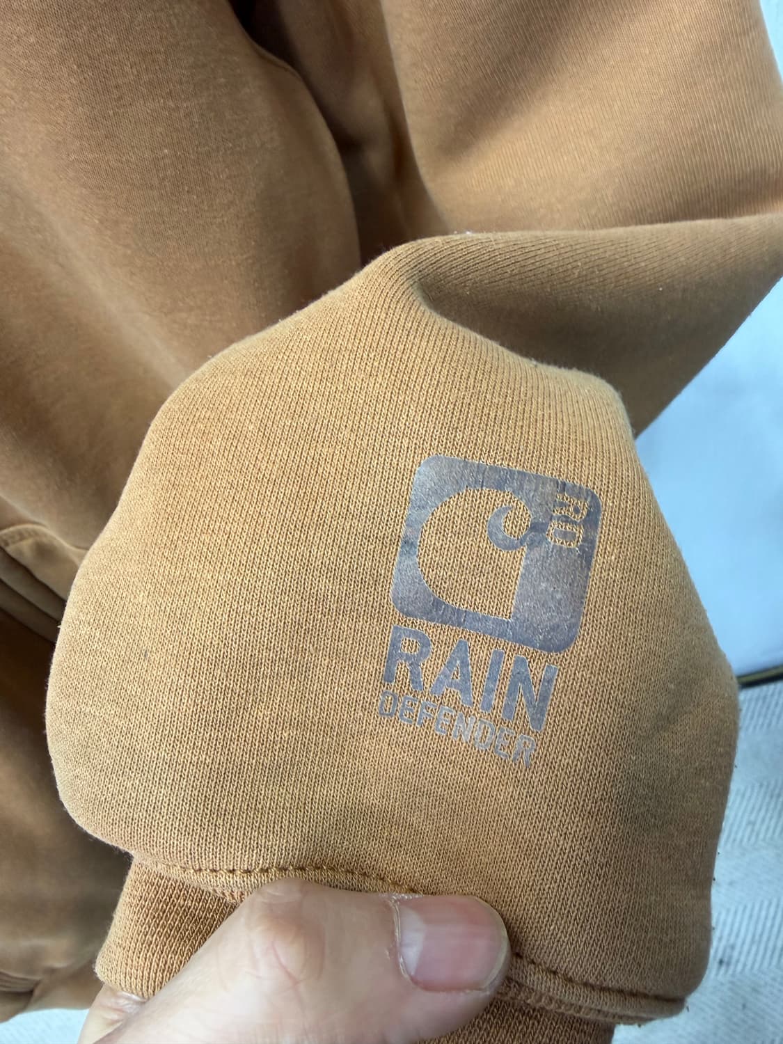 정품) 칼하트 오버사이즈 브라운 후드집업 M 상품이미지4