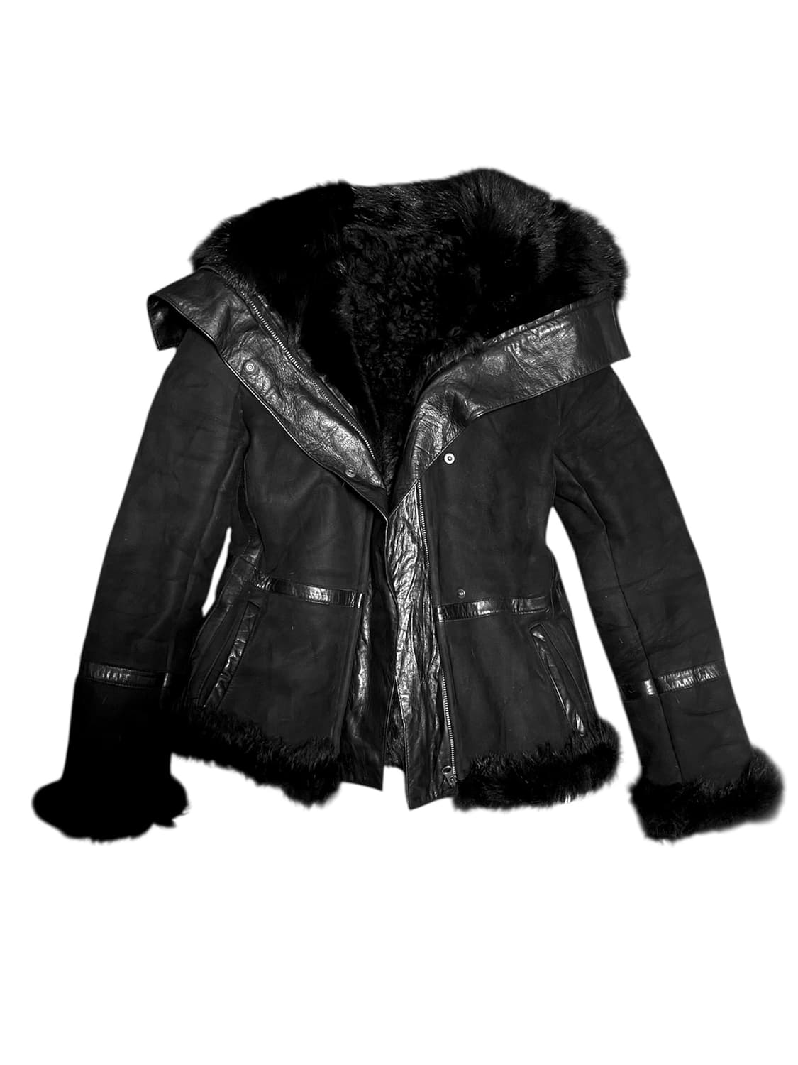 Jpn일본빈티지레더퍼무스탕자켓다크웨어락시크릭오웬스디올하이엔드00s2010 상품이미지8