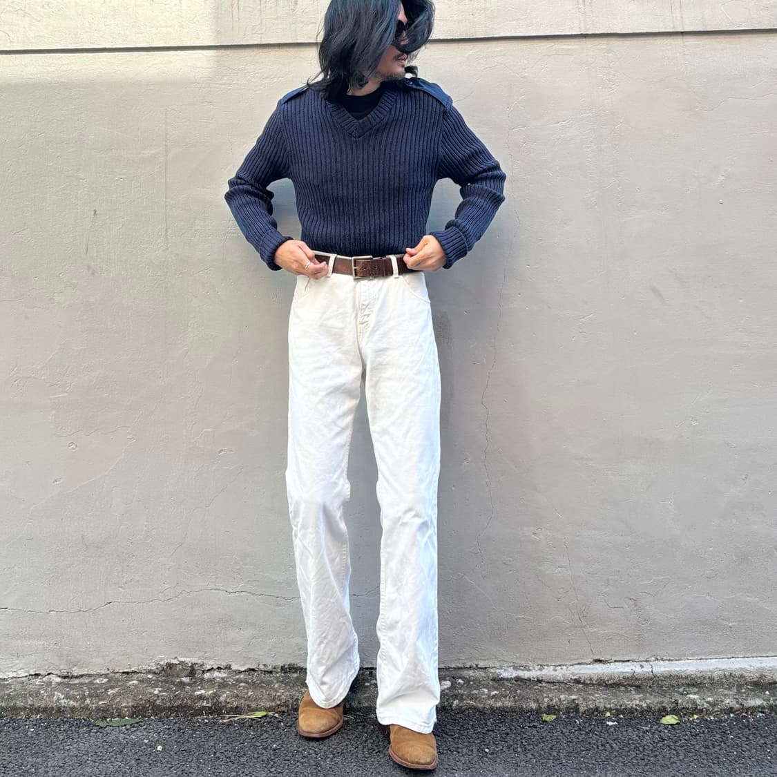 80년대 미공군 아이언 런 울 스웨터 상품이미지8