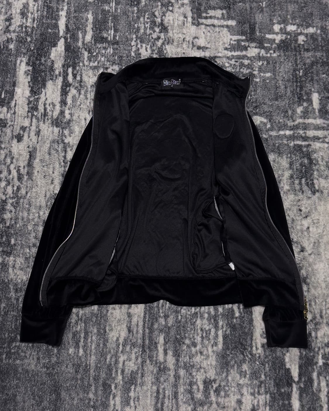 {Dia Star} Gold Skull Velvet Jacket 상품이미지5