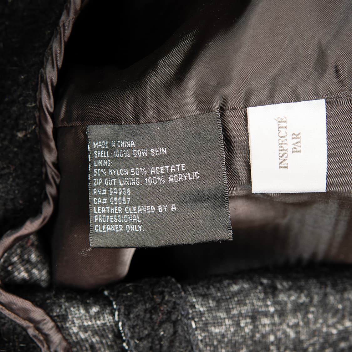 [115] 90s 케네스콜 카우스킨 리얼 레더 카코트 다크 브라운  상품이미지8