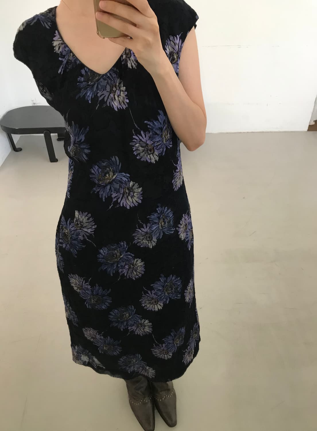 vintage pattern one-piece 상품이미지3