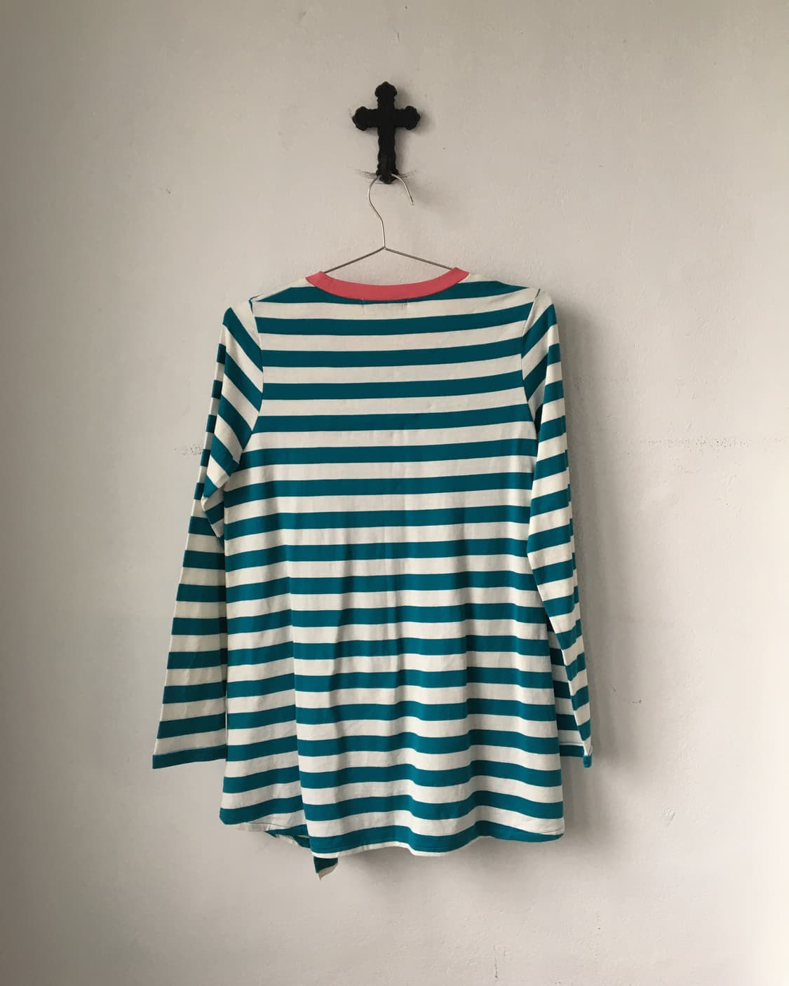 Stripe pattern mixed sleeve 상품이미지3