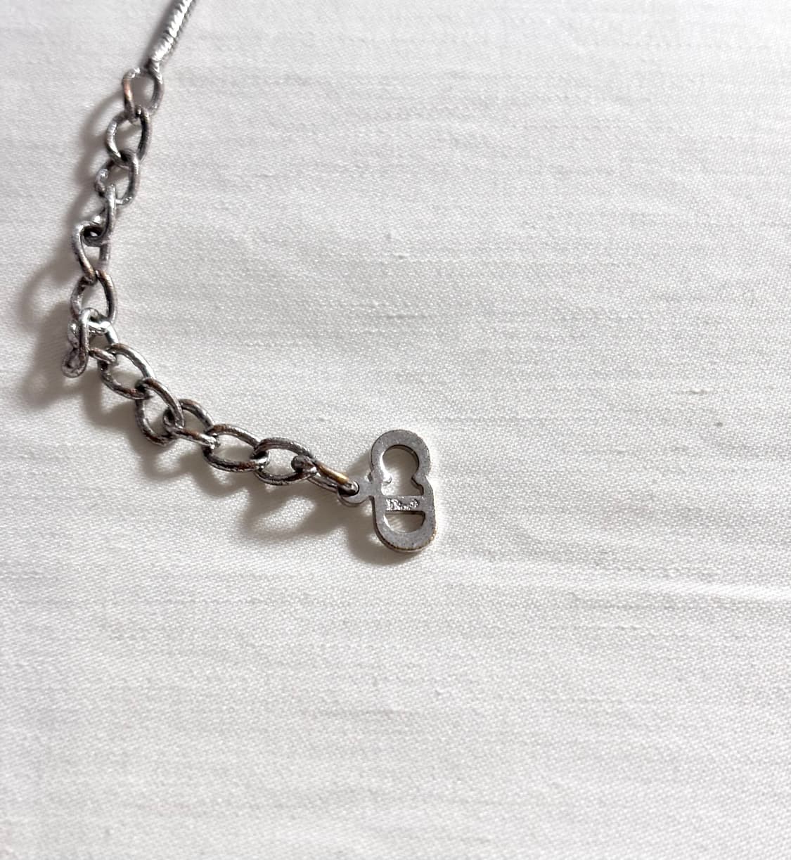 [무배] 정품 크리스찬 디올 트로터 실버 목걸이 스카이블루 상품이미지4