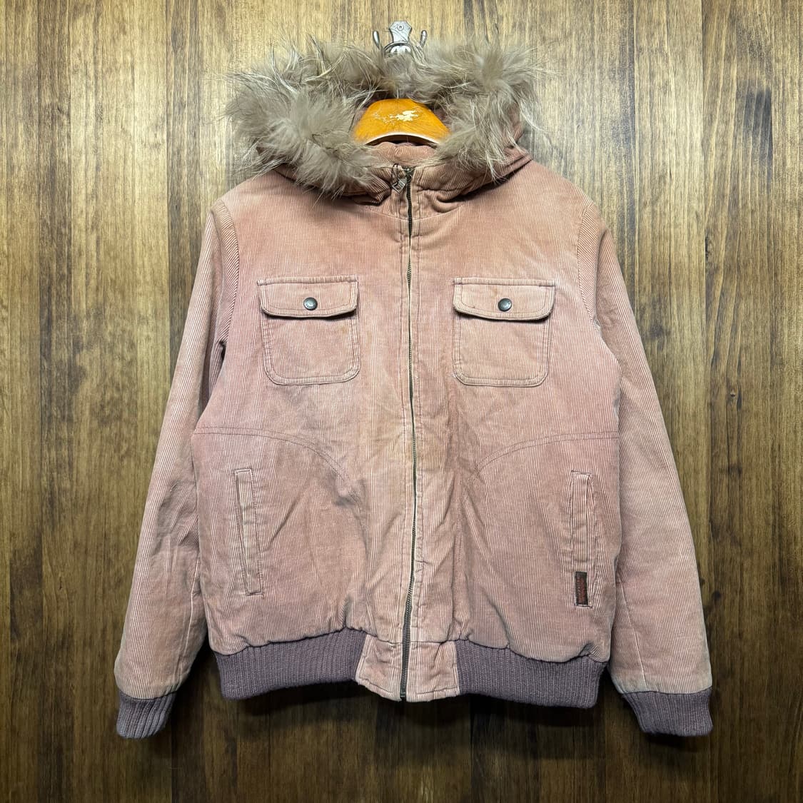 corduroy fur hoodie jacket 상품이미지2