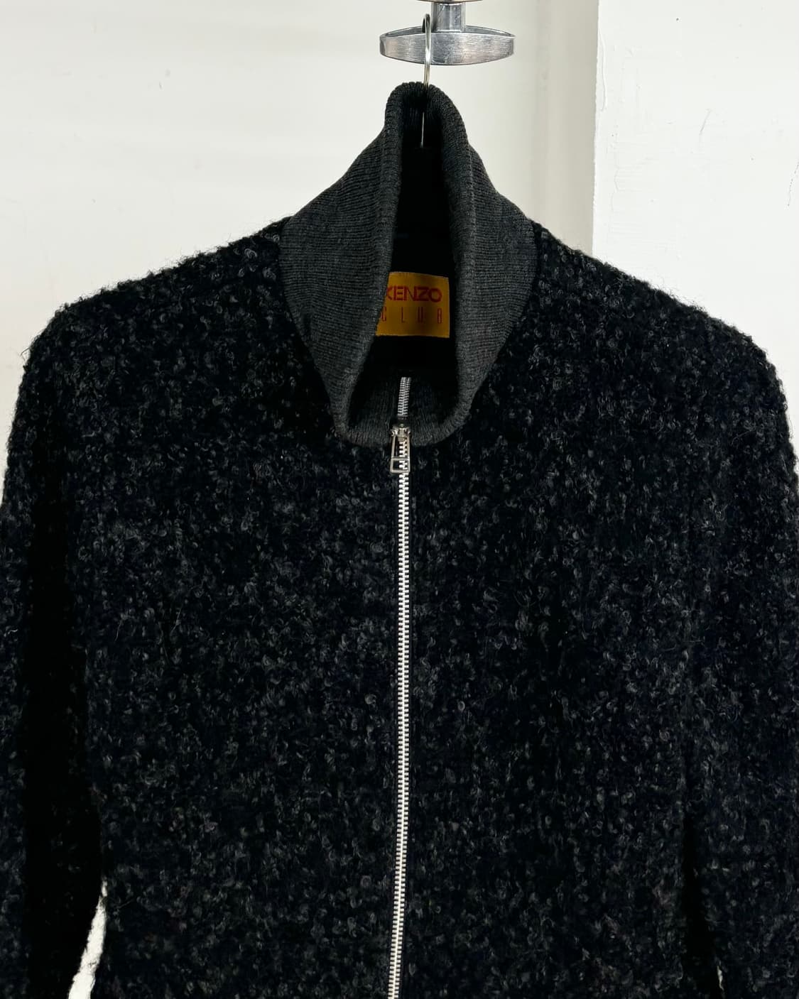 겐조 블랙 부클레 크롭 집업 상품이미지2