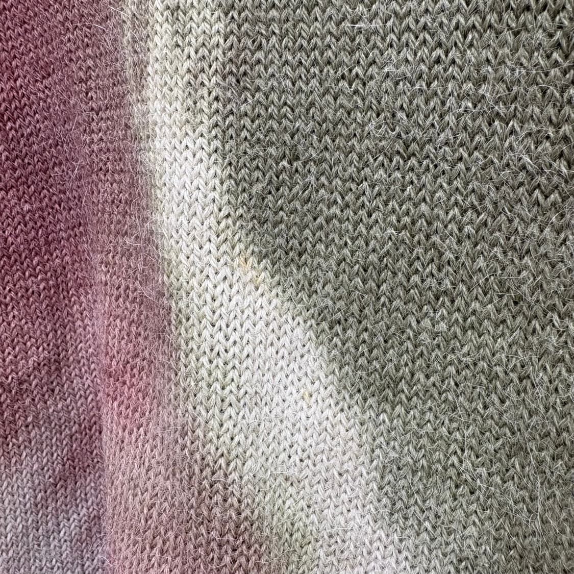 80's Tela  Alpaca 타이다이 핸드메이드 그런지 니트  상품이미지4