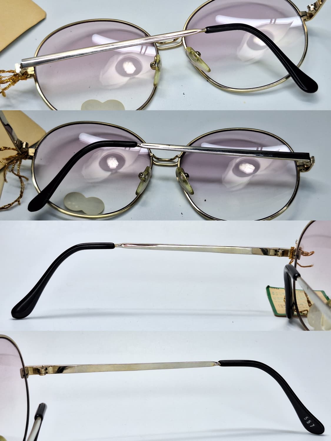 80s 일본제 빈티지 데드스톡 미사용/Reeve 557 라운드 선글라스  상품이미지7