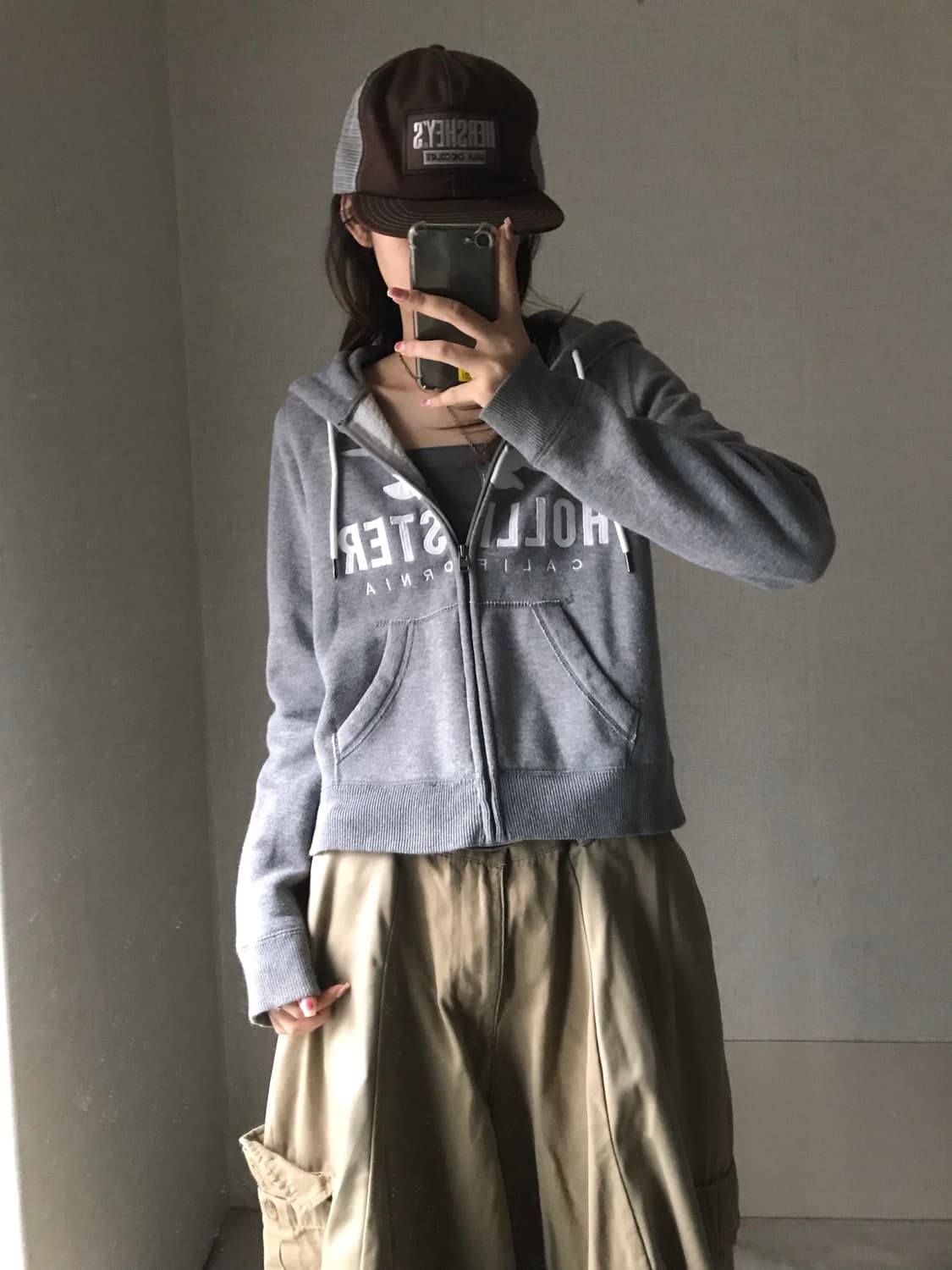 홀리스터 그레이 후드집업 상품이미지5