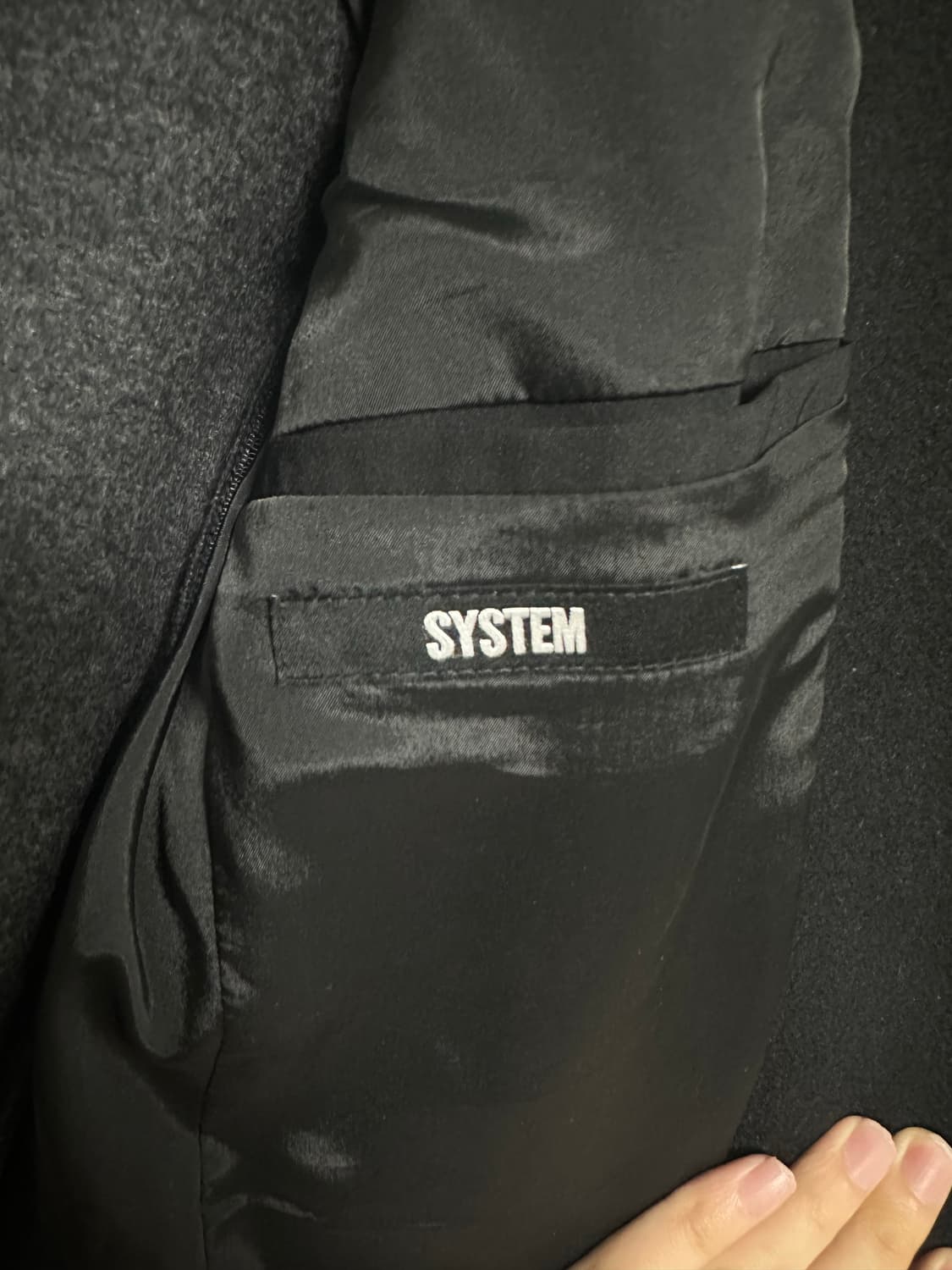 시스템 울혼방 코트 100 상품이미지2