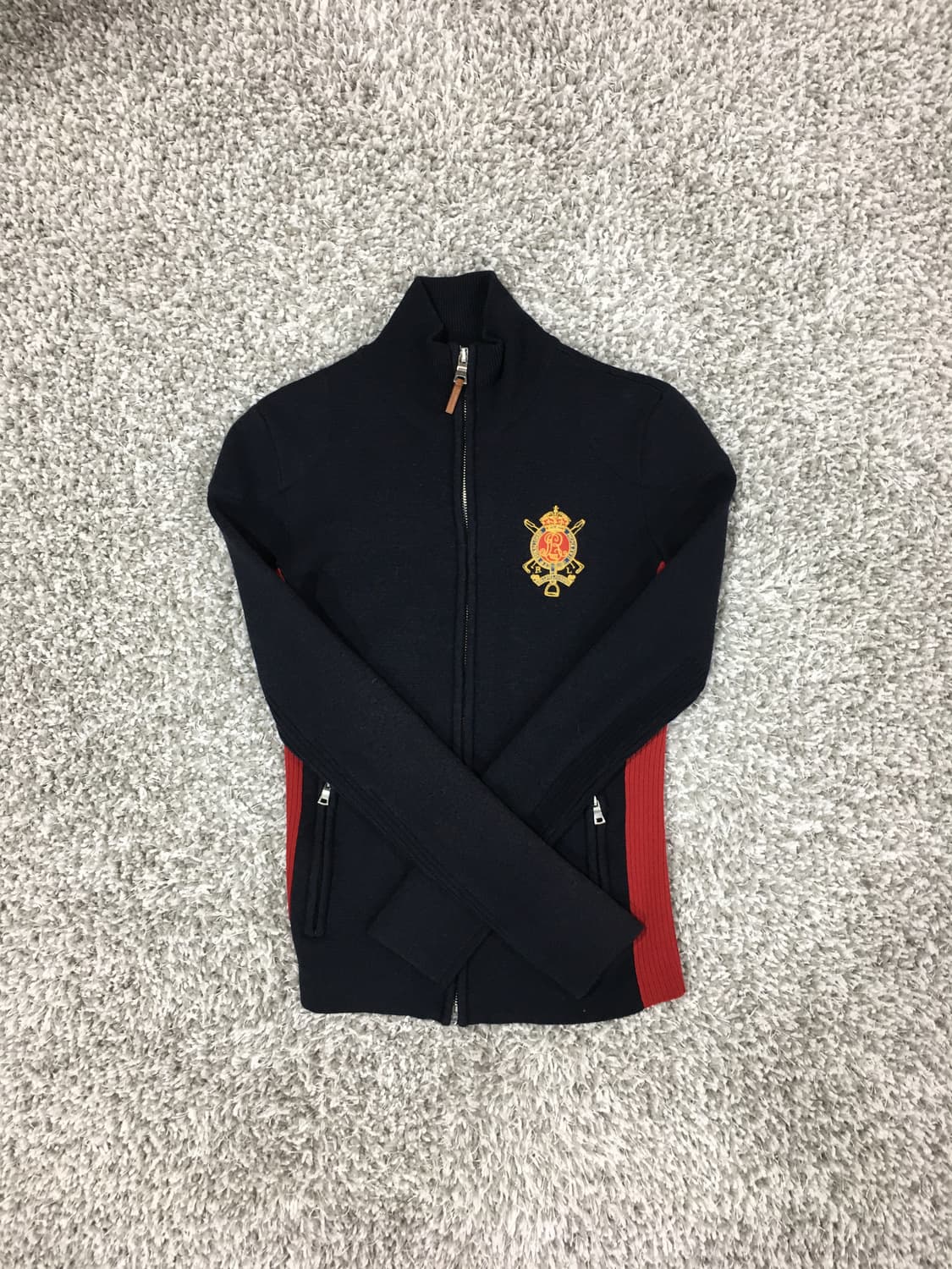 폴로 랄프로렌 네이비 니트 집업 상품이미지1