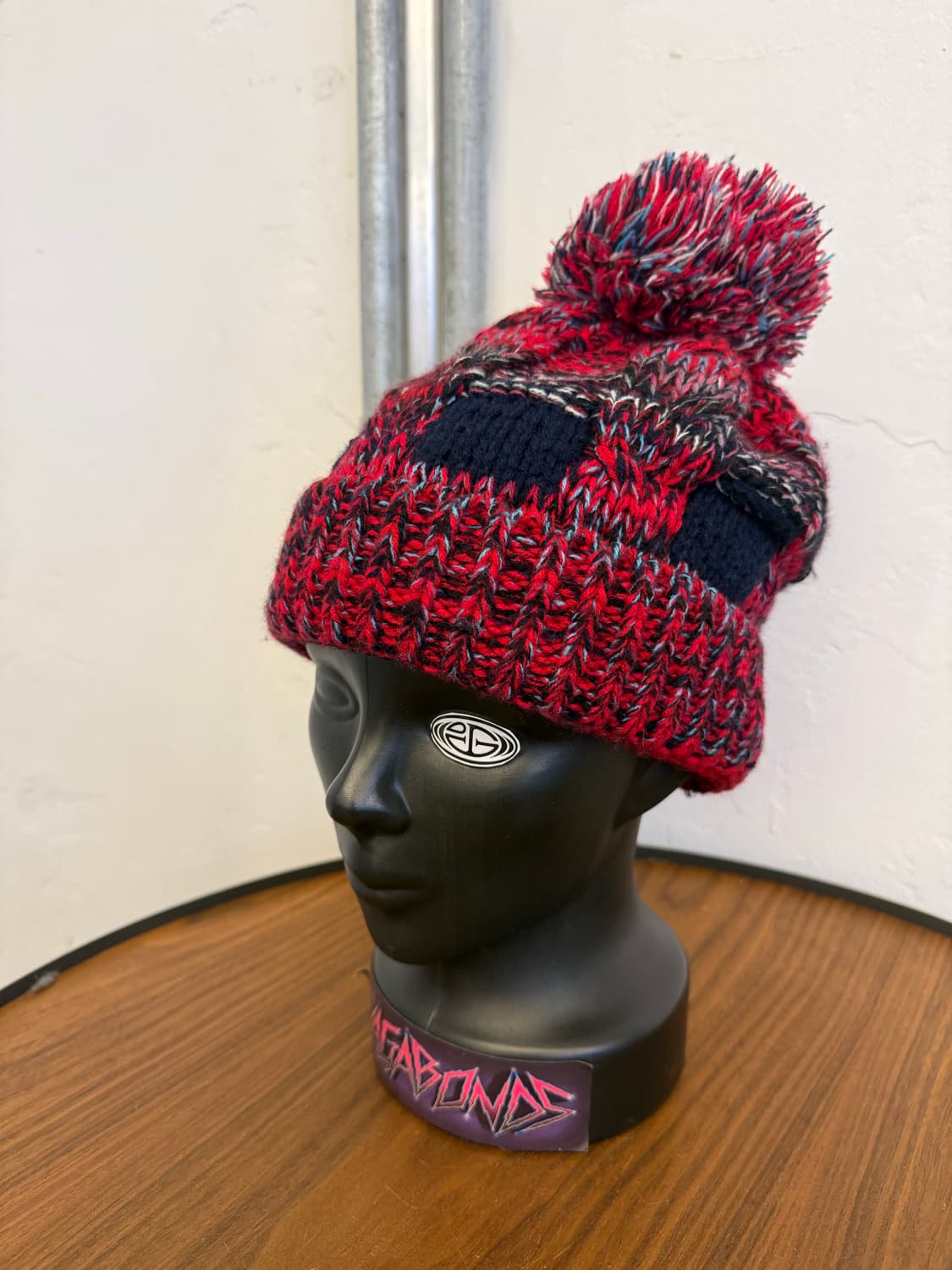 빈티지 케이블니트 폼폼 비니 상품이미지3