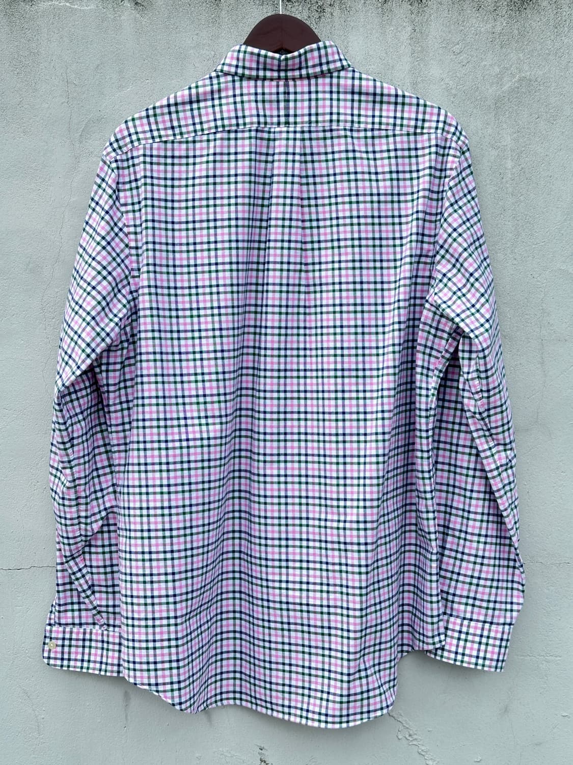 [2XL] 폴로 랄프로렌 핑크 그린퍼플 체크 옥스포드 셔츠 상품이미지7