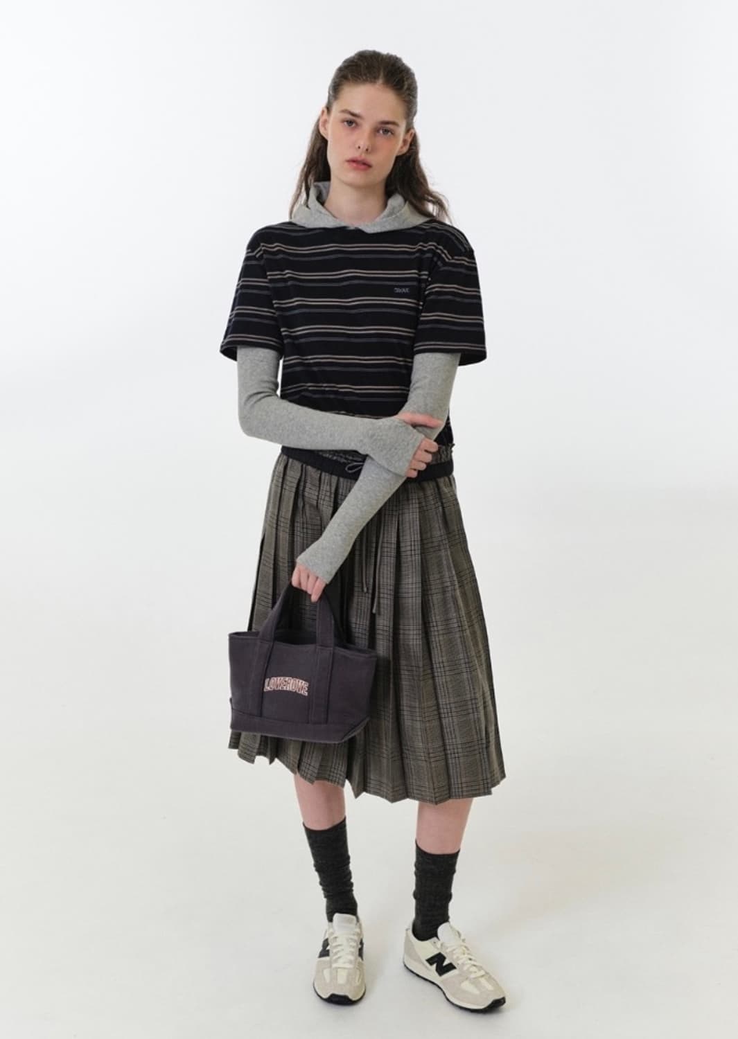 GROVE 그로브 러브로브 백 차콜 가방 상품이미지5