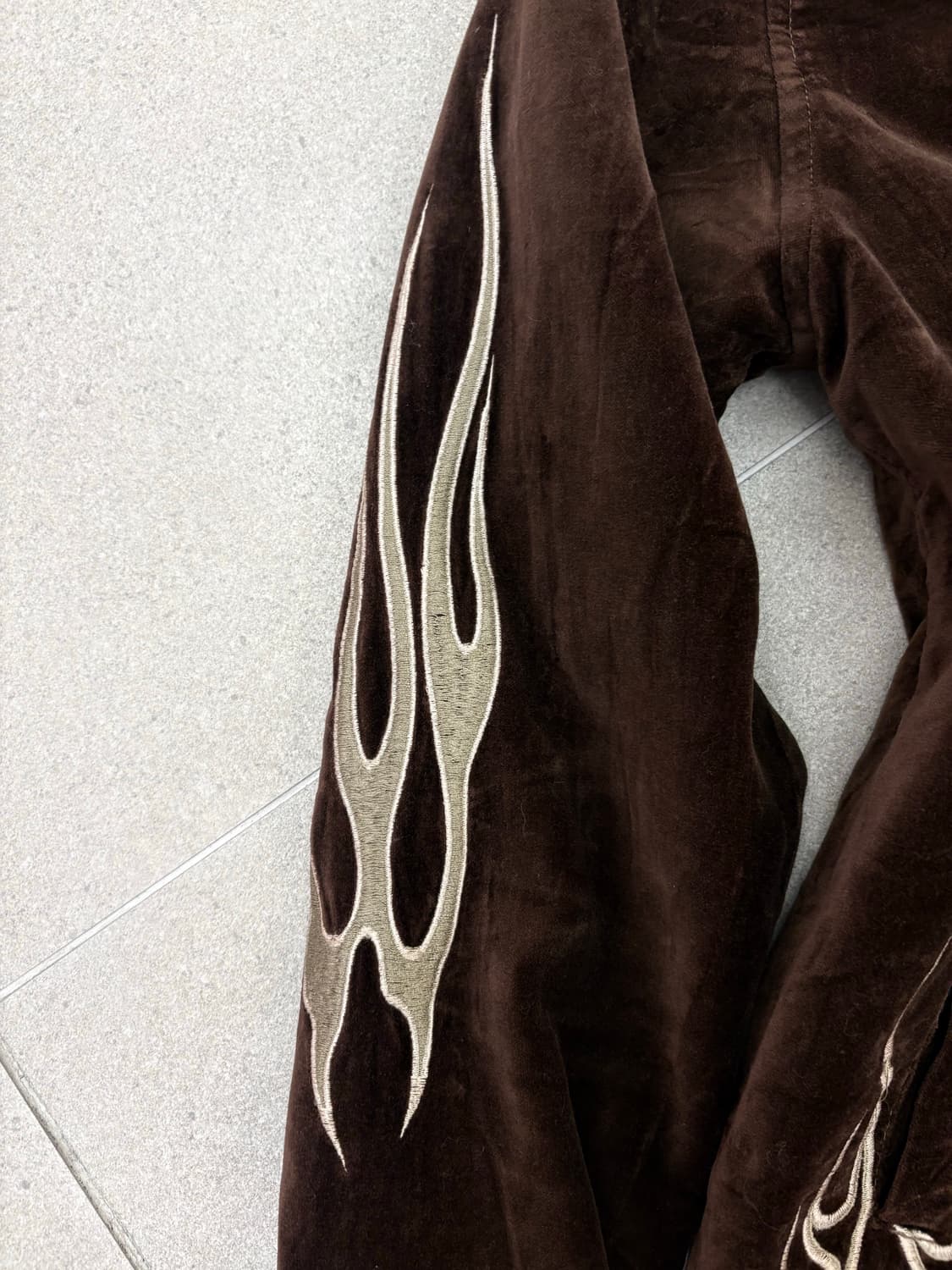 브라운 스컬 자수 자켓 상품이미지4