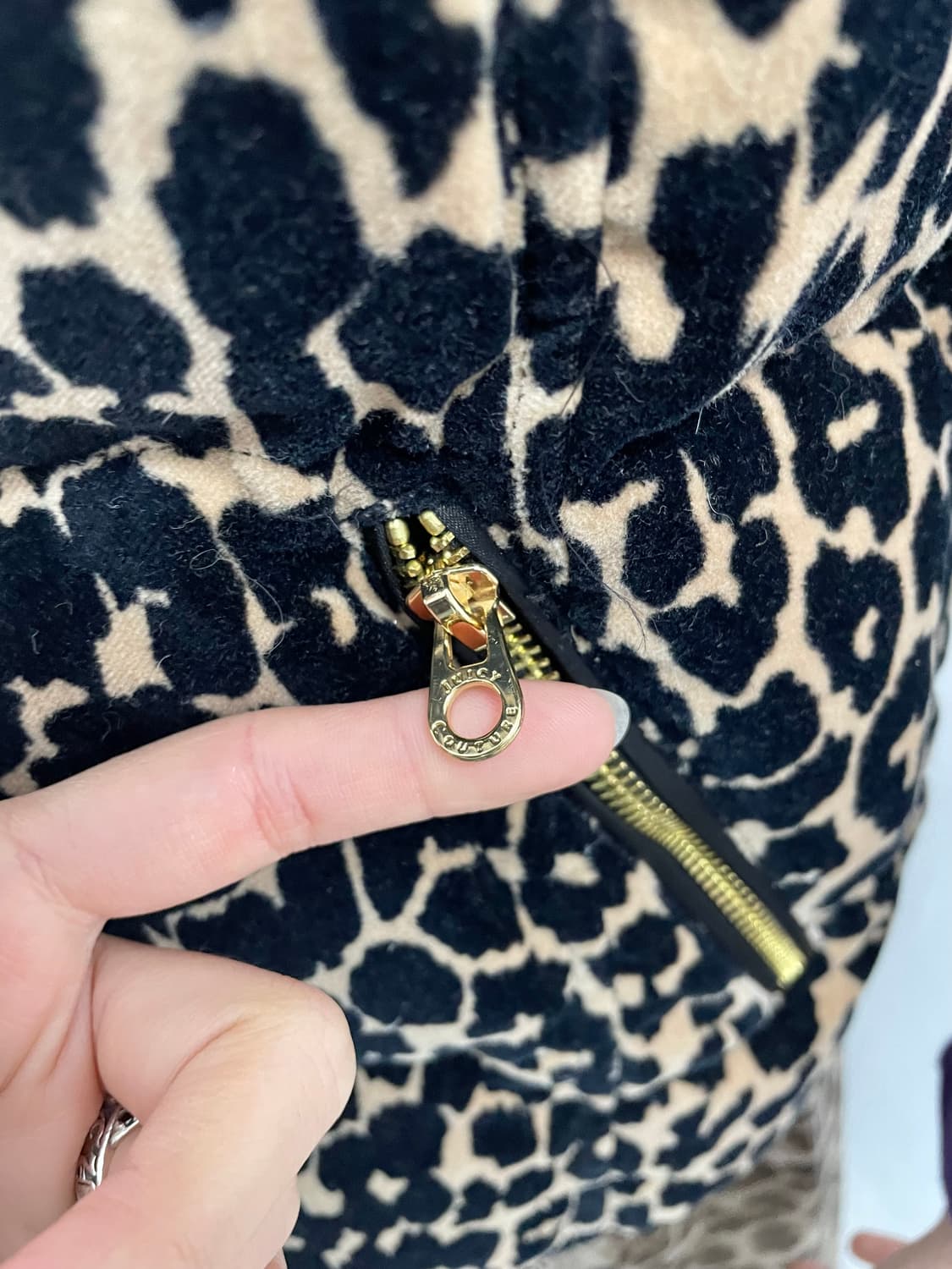 쥬시꾸뛰르 갸루 호피 패딩 베스트 *레어 상품이미지4