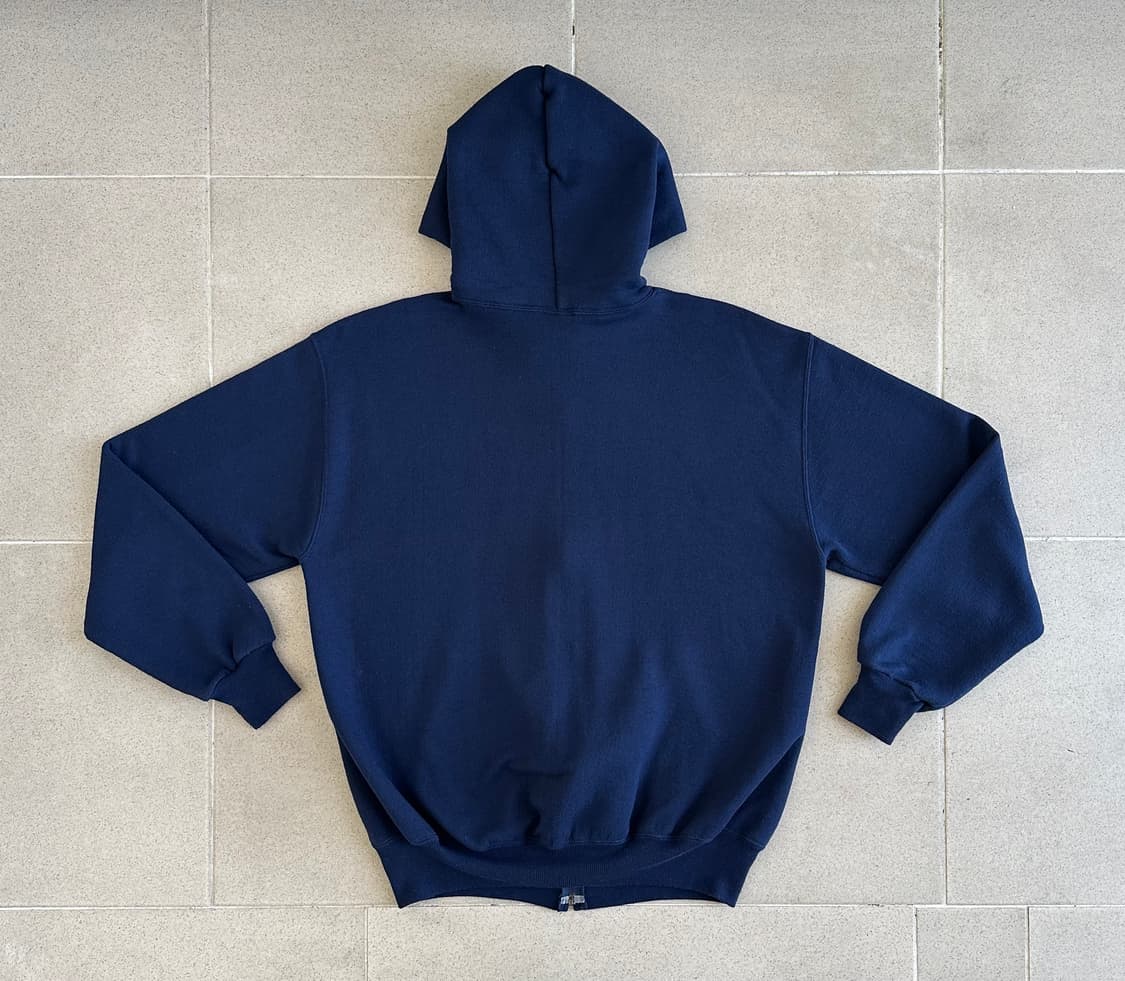 90s 빈티지 러셀 후드집업 네이비 L USA 상품이미지2
