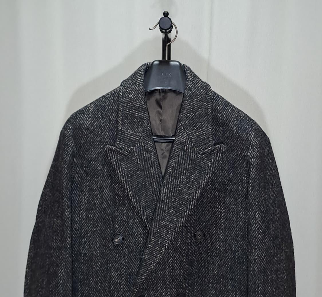 (택포) 지이크 23FW 헤링본 오버핏 더블 코트 A981 상품이미지2