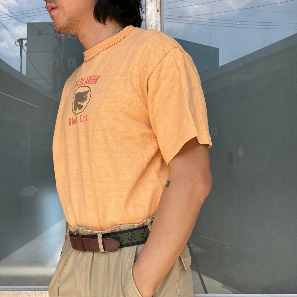 웨어하우스 블랙캣 하프셔츠 XL 상품이미지8