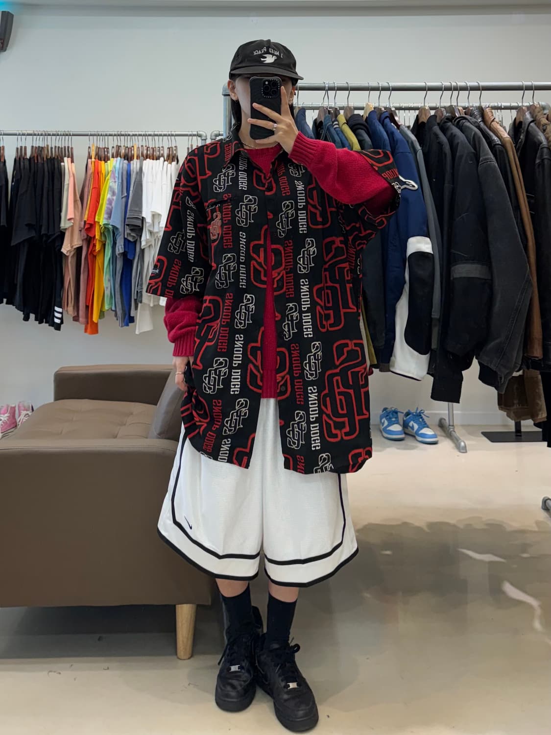 스눕독 SDC 올드스쿨 레이온 반팔 셔츠 상품이미지7