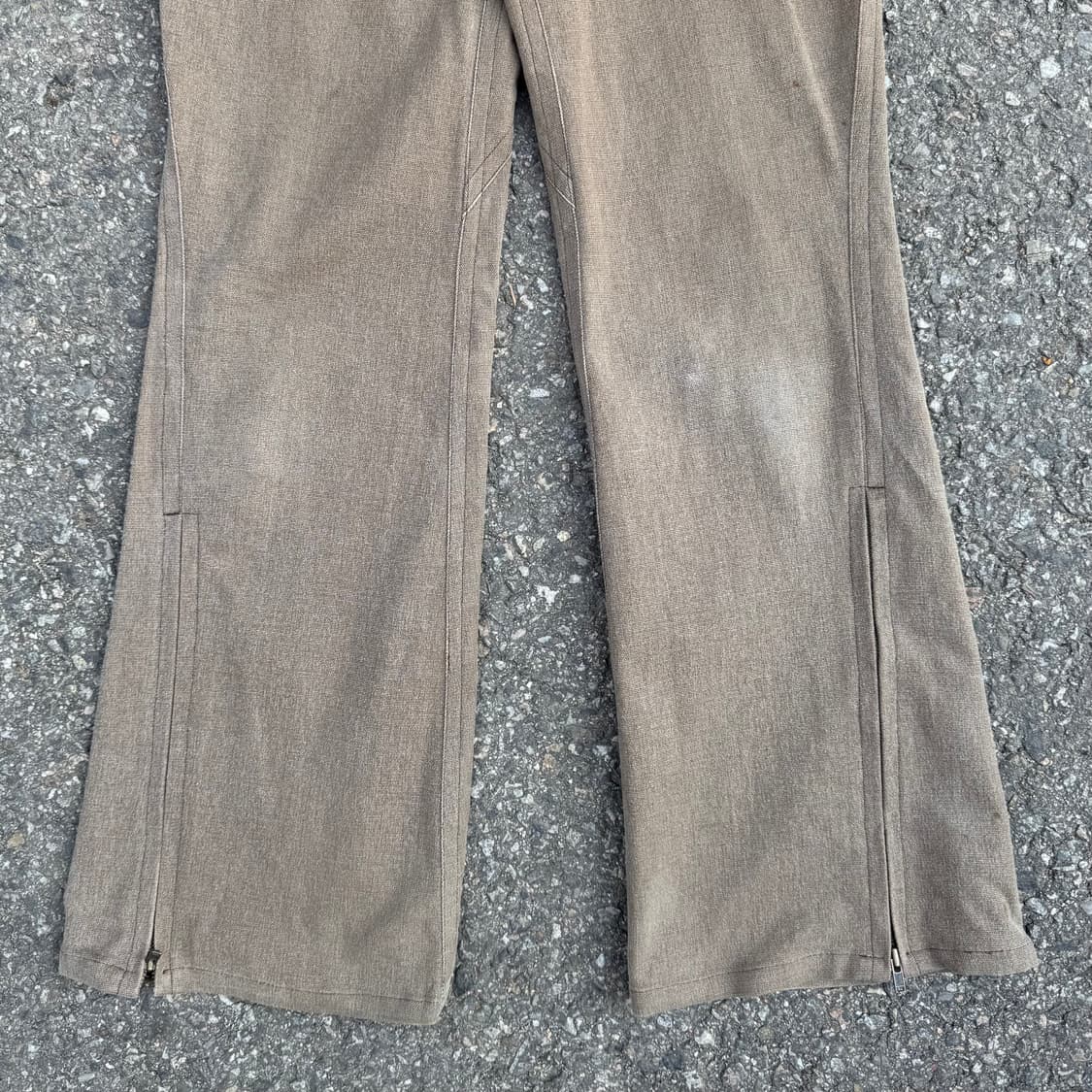 Cledevers JPN 언벨런스 집업 부츠컷 팬츠 상품이미지4