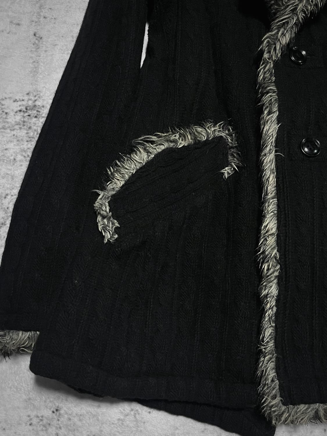 (L7 real hip) 00s archive fur knit  상품이미지3