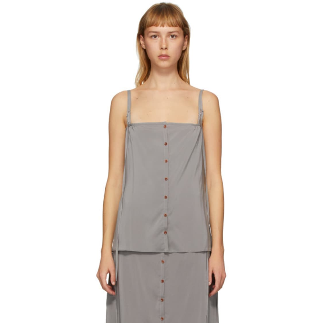르메르 Lemaire Grey Silk Caraco Tank Top 상품이미지2