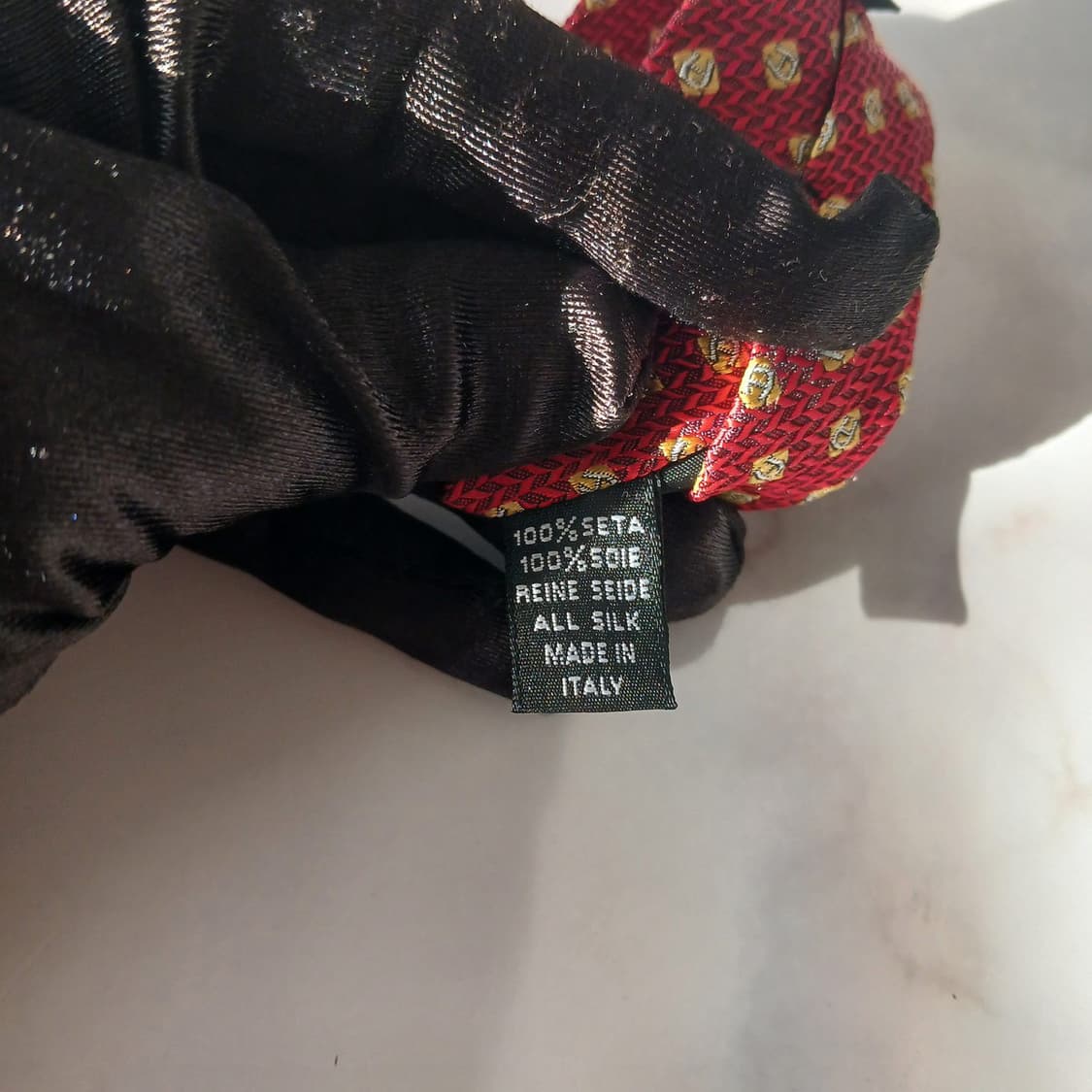 아이그너 실크 레드 로고 자카드 넥타이 9.1cm A+등급 a19095
 상품이미지8