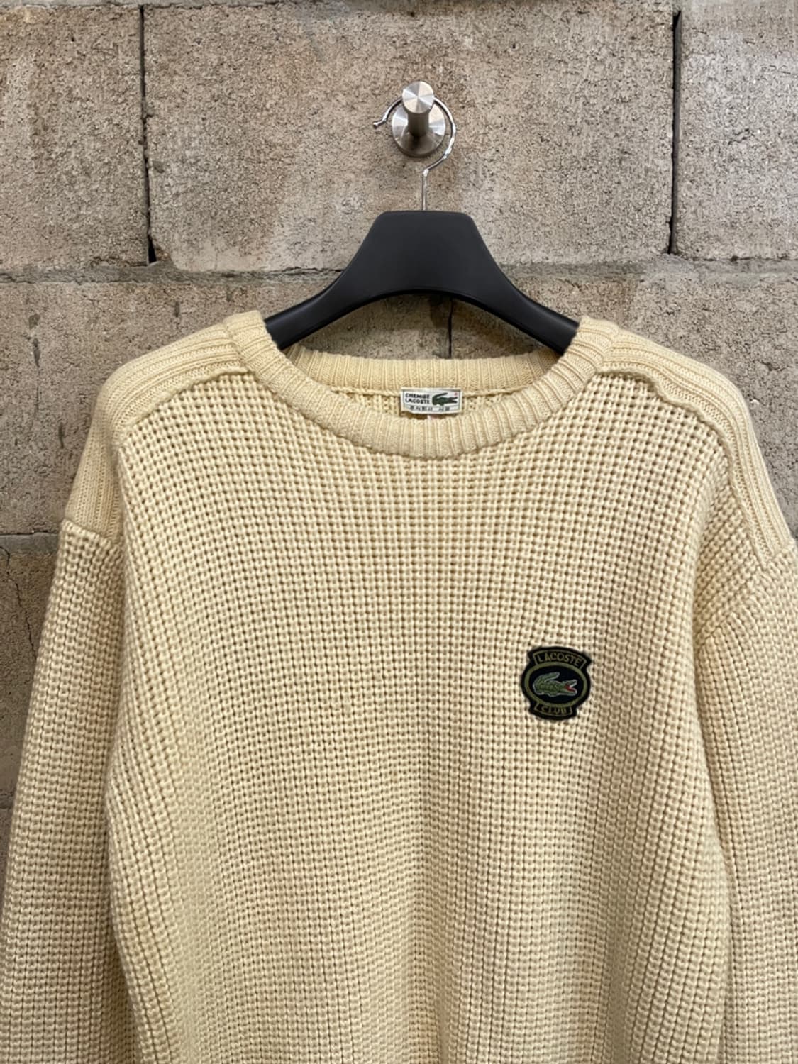 90s 라코스테 헤비 울 피셔맨 니트  상품이미지2