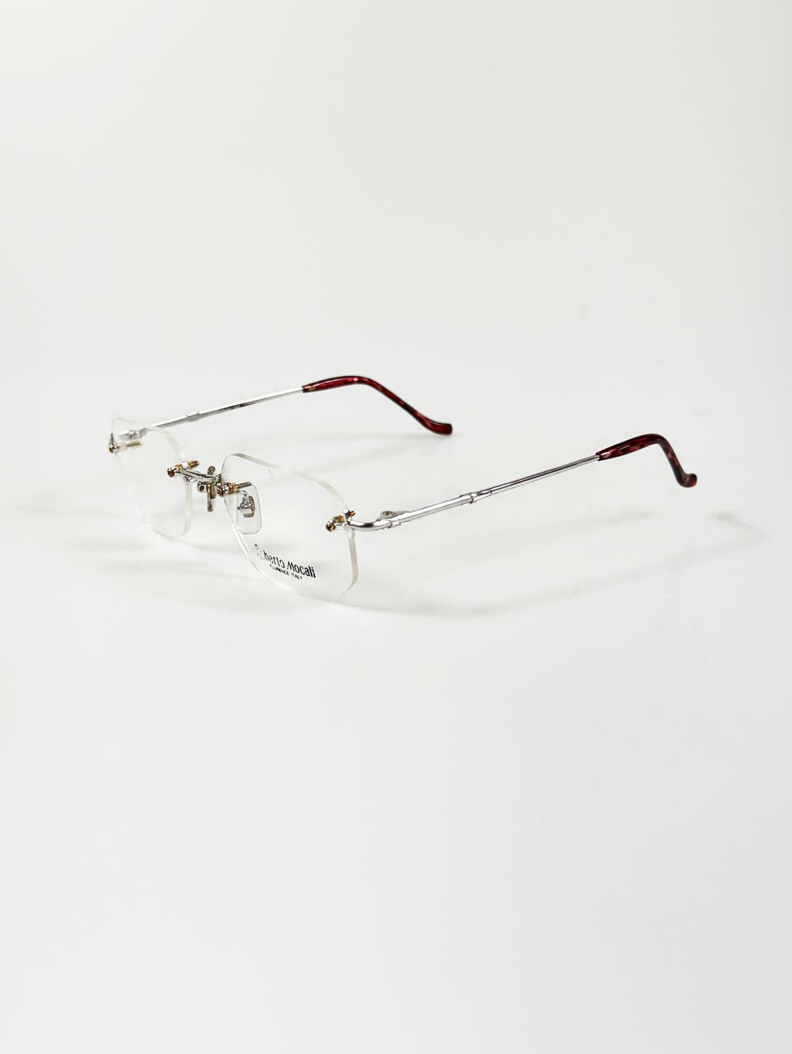 ROBERTO MOCALI 무테 스퀘어 티타늄 빈티지 안경 상품이미지3