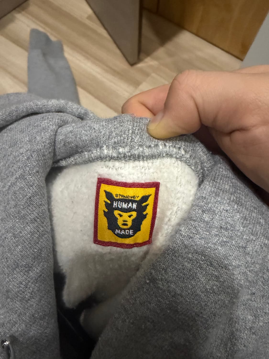 휴먼메이드 진돗개 후드티 그레이m 상품이미지6