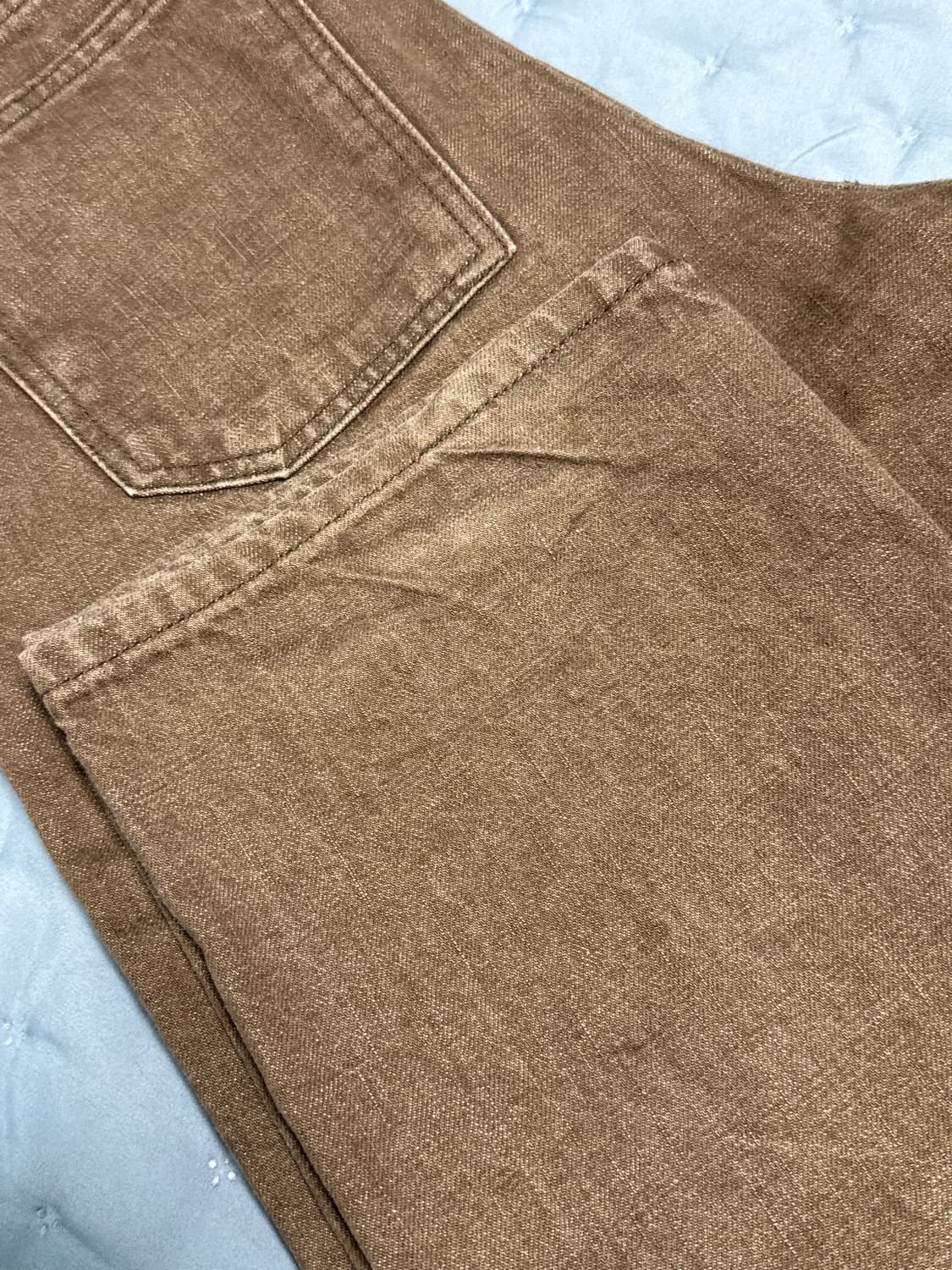 25SS 유스 브라운 스트레이트 데님 S 상품이미지5