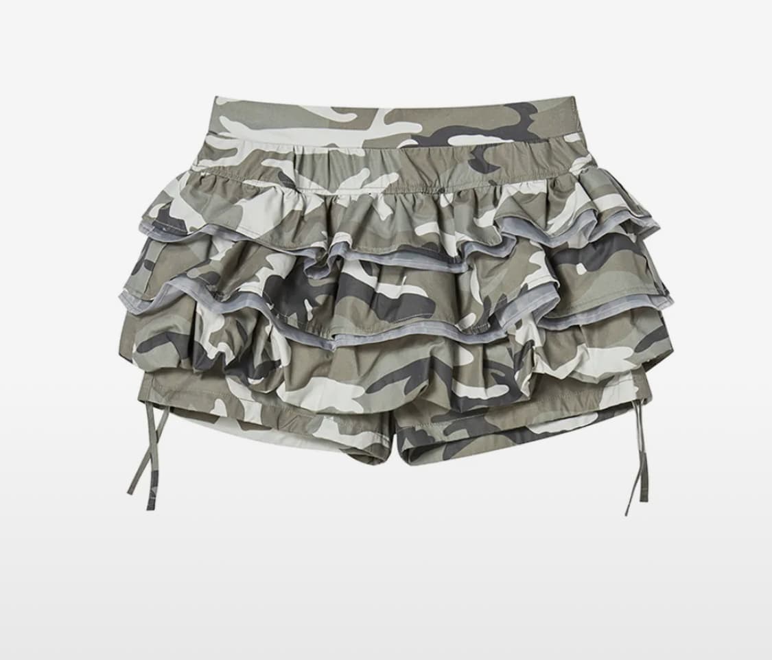 엔와이엑스엑스 NYXX 카모 캉캉치마 BALLOON FRILL SKIRT 상품이미지1