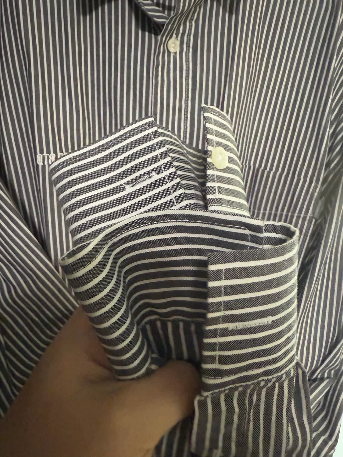 QT8 Garments 스트라이프 셔츠 xl 상품이미지3