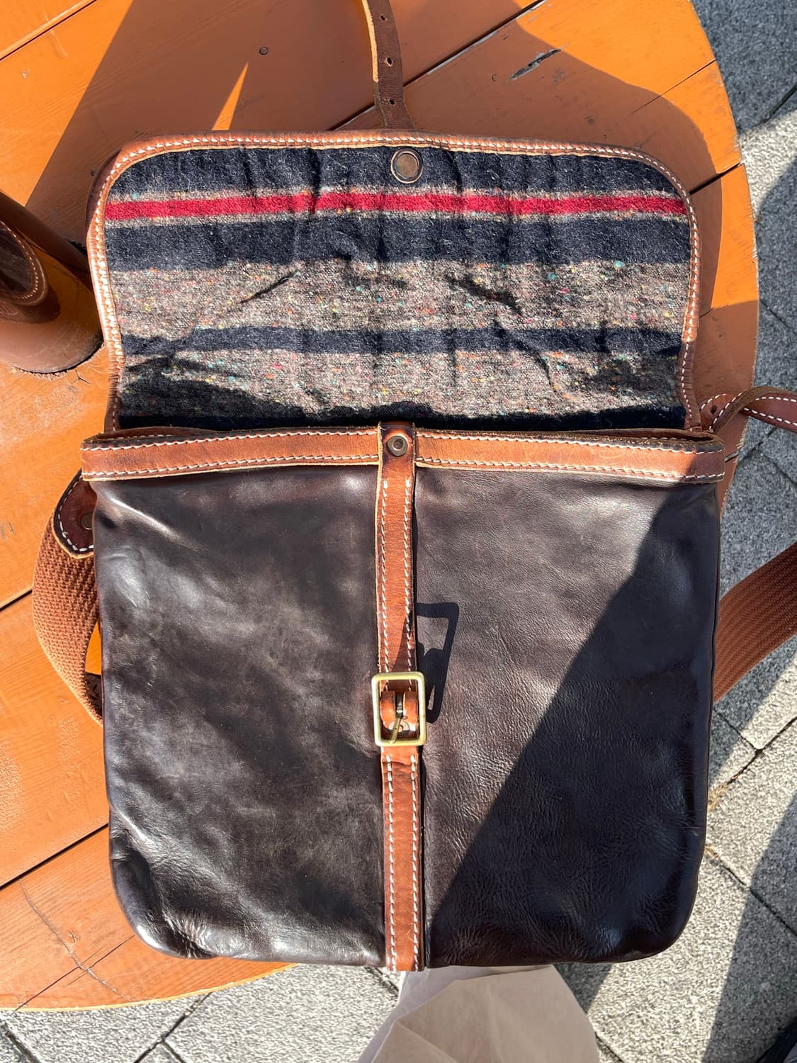 RRL 더블알엘 레더 크로스백  상품이미지3