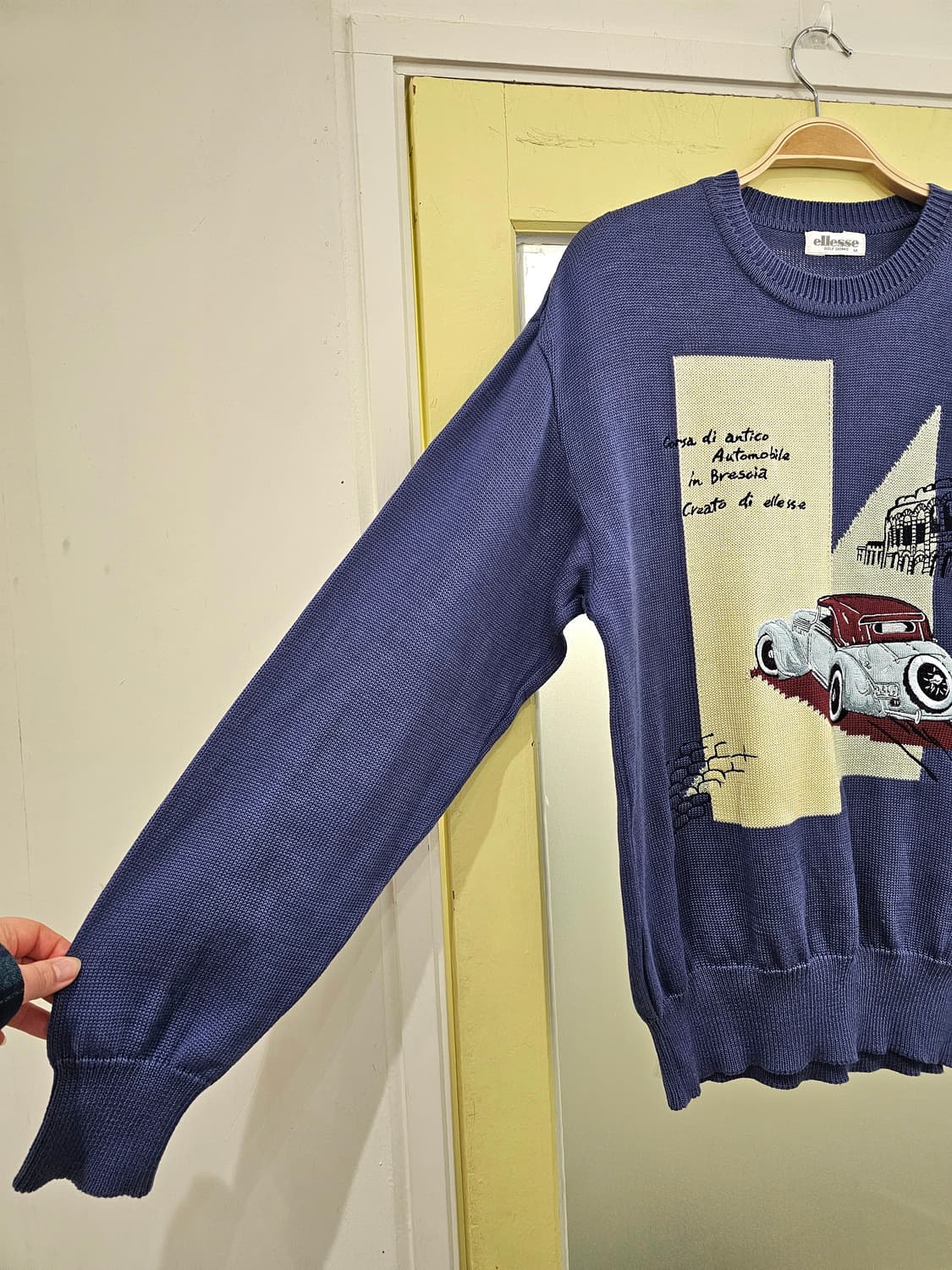 Ellesse golf uomo 자수 면 니트 상품이미지4