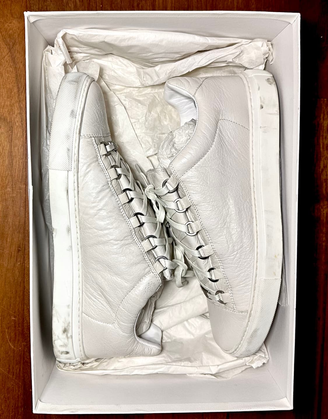 43) 발렌시아가 아레나 화이트 스니커즈 Balenciaga Arena 상품이미지3