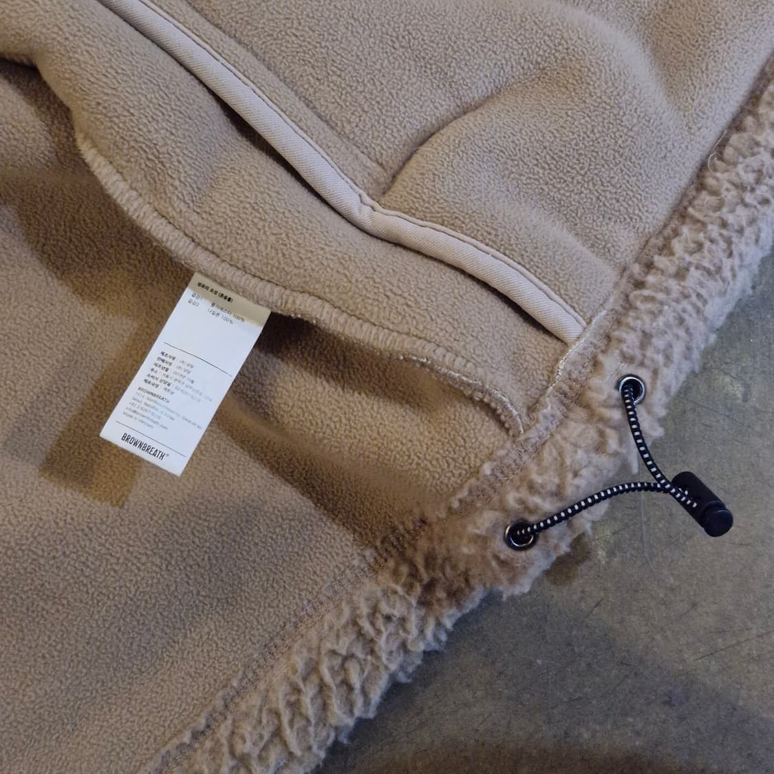 브라운브레스 뽀글이 플리스 점퍼 L 상품이미지4