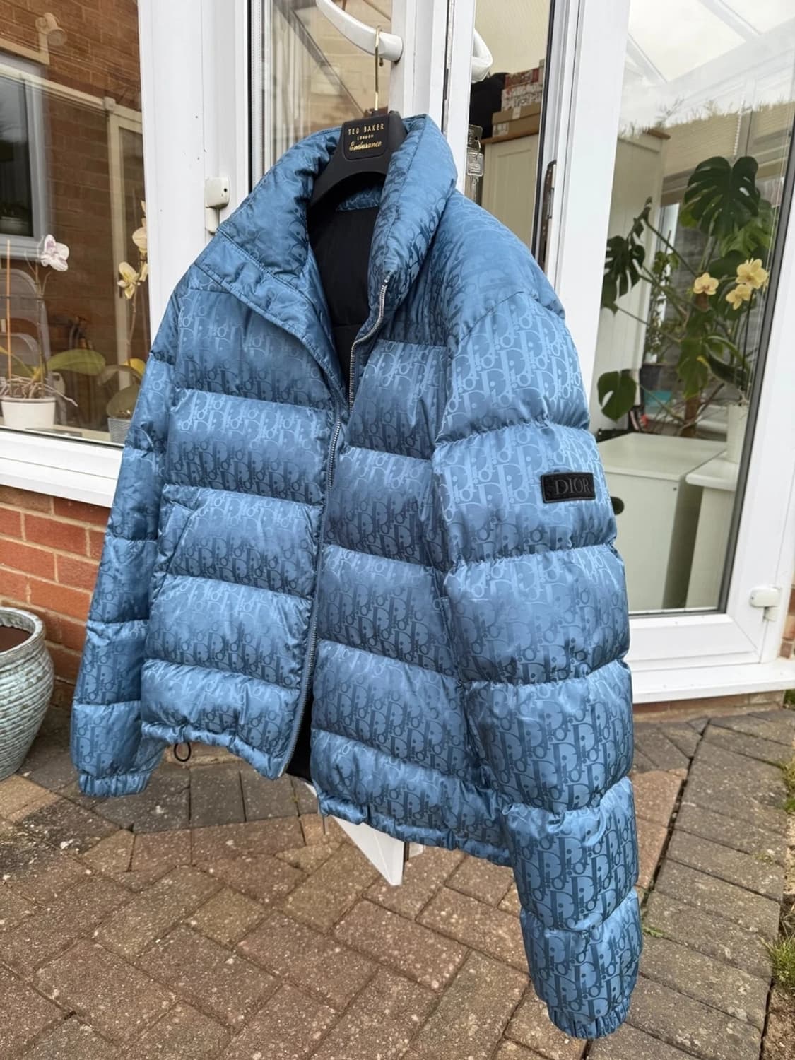 디올 오블리크 라이트 블루 푸퍼 자켓 패딩 M 상품이미지2