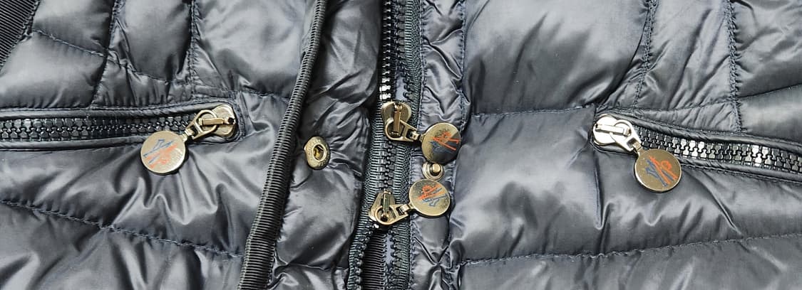 [정품] 몽클레어 헤르민 패딩 네이비+블랙 사이즈 0(여성용) 새상품급  상품이미지5