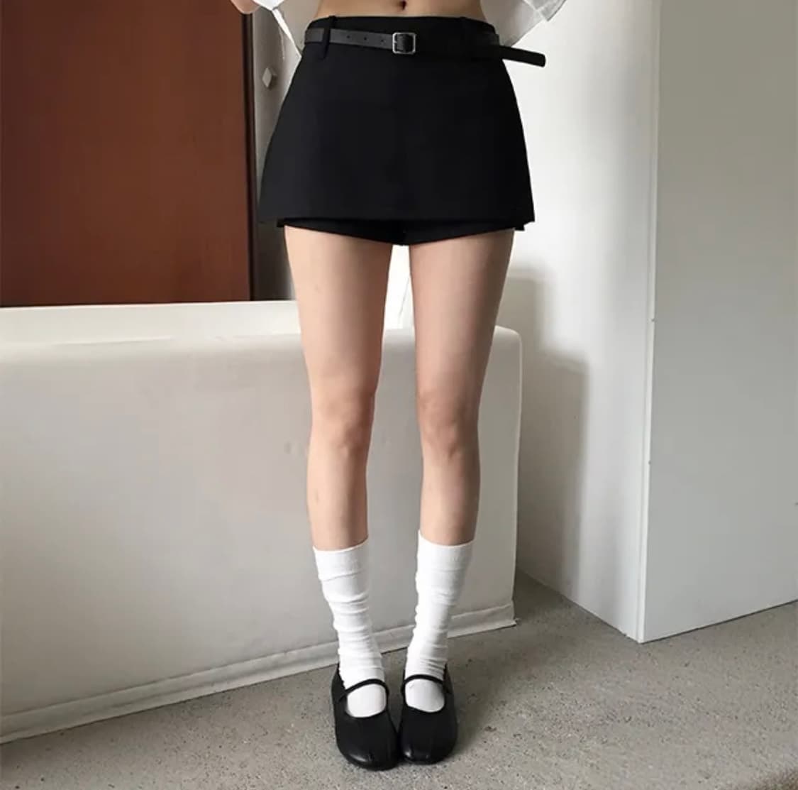 모디무드 토니 트임 치마 그레이 M 상품이미지2