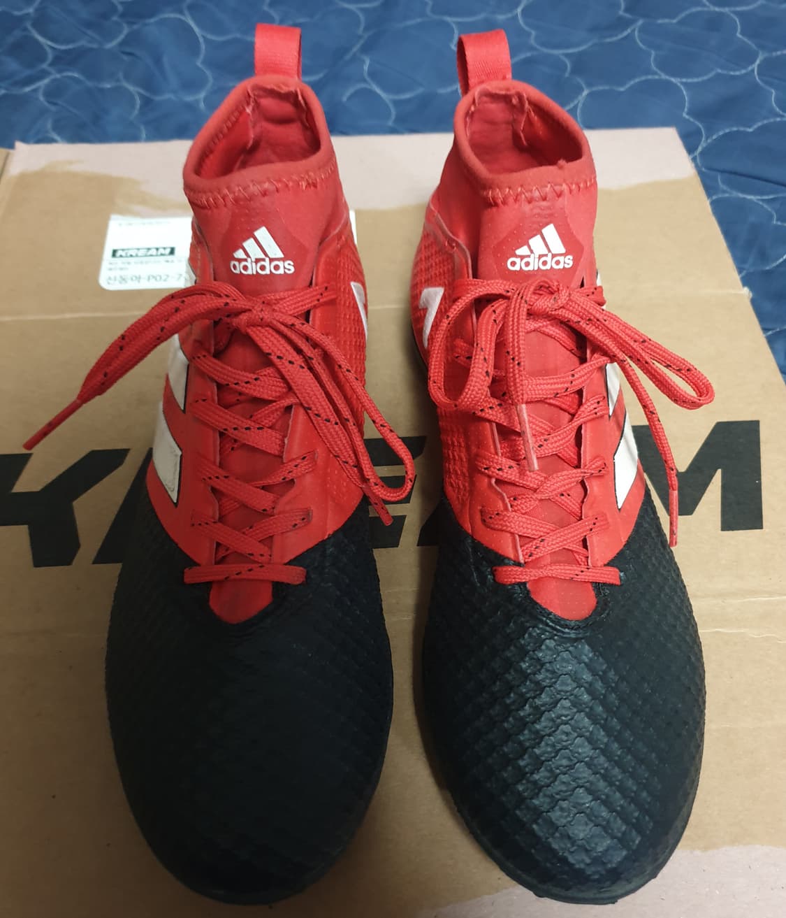 (단종매물) 아디다스 에이스17.3 프라임매쉬TF 풋살화 검빨 (255) 상품이미지1