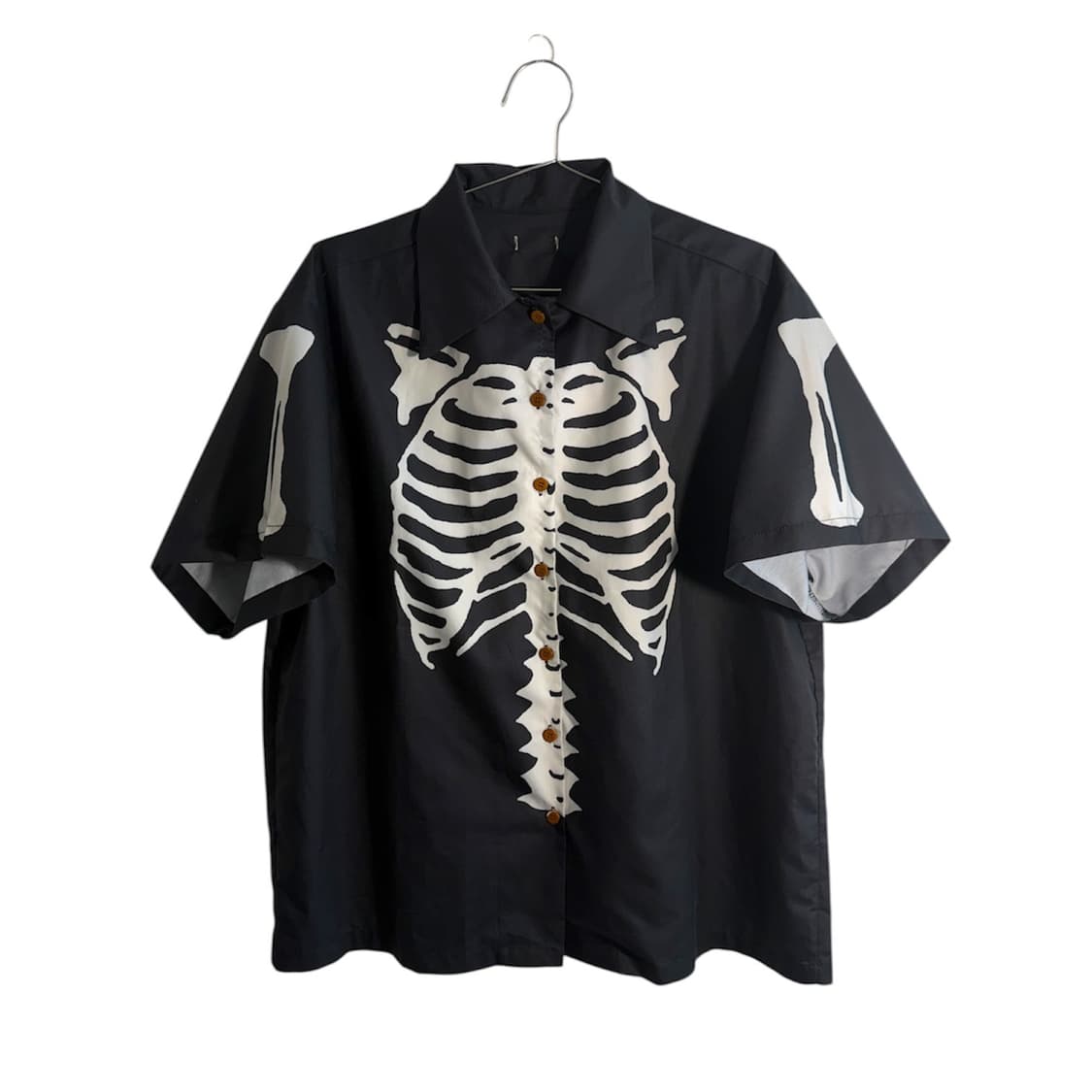 일본 빈티지 스켈레톤 그런지  블랙 셔츠  상품이미지1