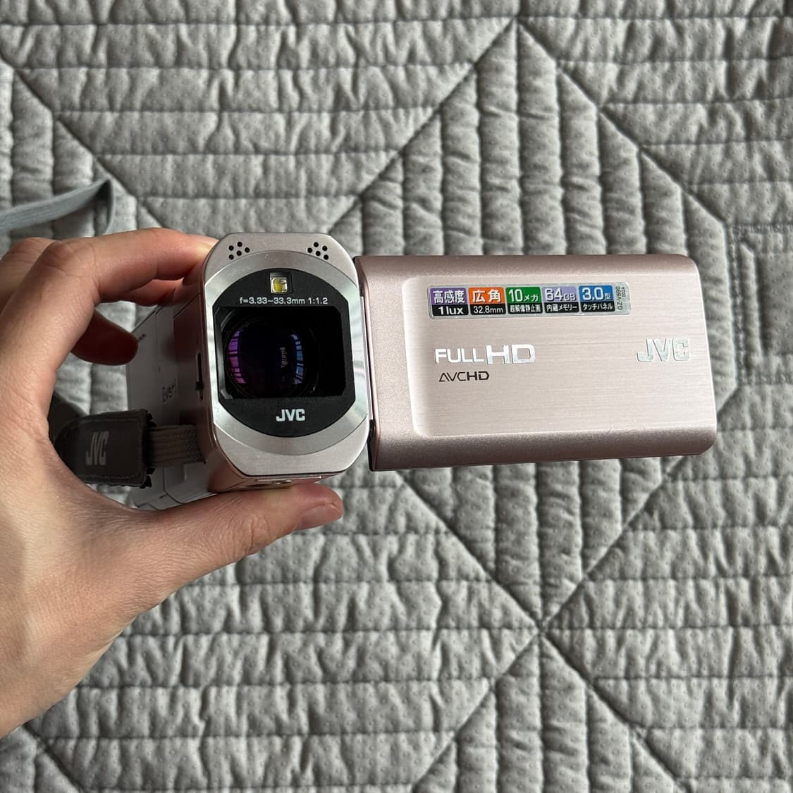 풀구성 JVC GZ-V590 핑크캠코더 빈티지캠코더 핑크디카 빅터 소니 상품이미지7