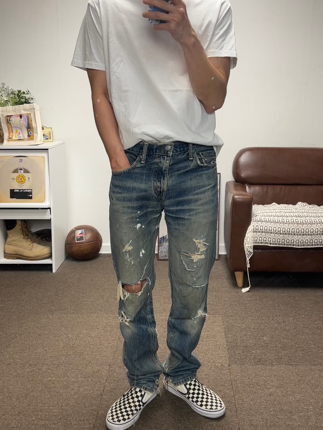 Levis 리바이스 511 디스 워싱 데님 30 상품이미지4