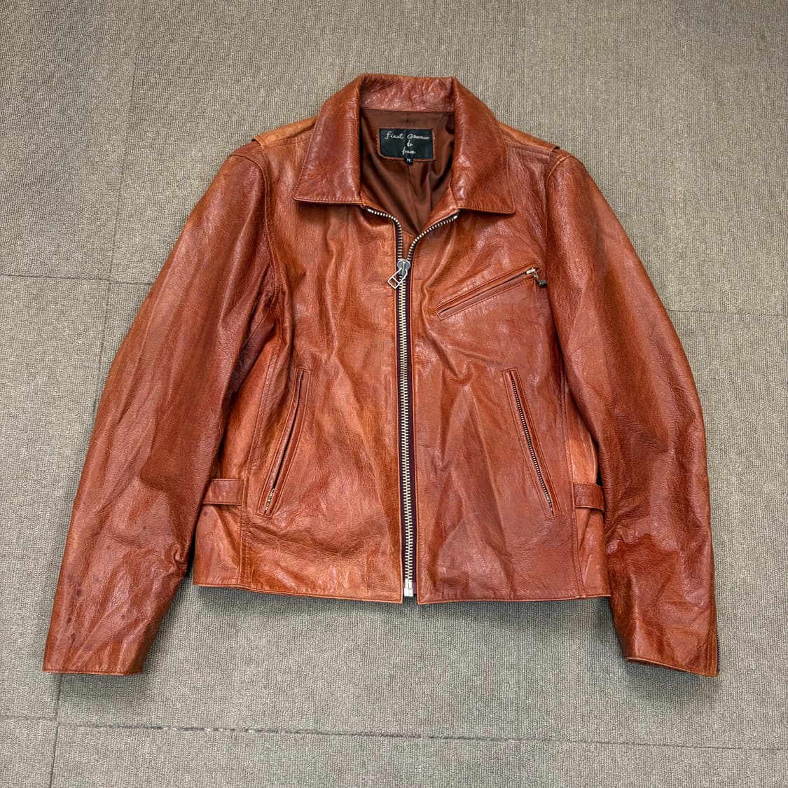 First Avenue de Base  japan 빈티지 레더 자켓  상품이미지1