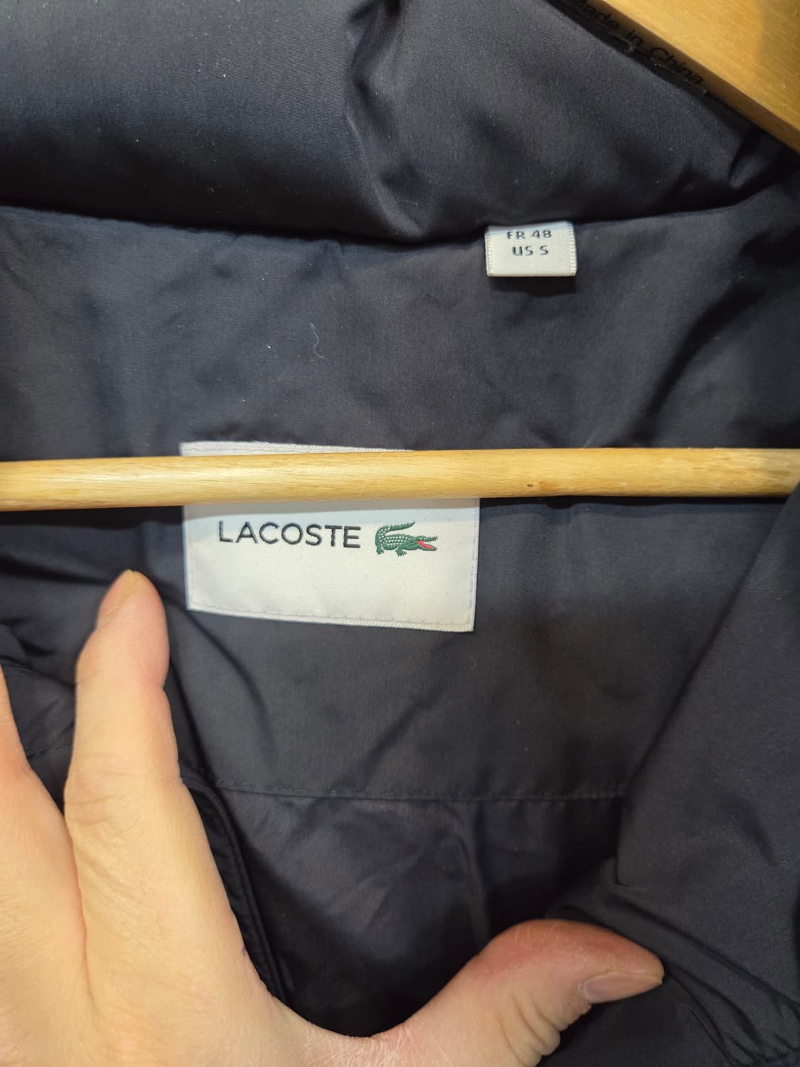 라코스테 덕다운 울 후드 패딩자켓 m 상품이미지4