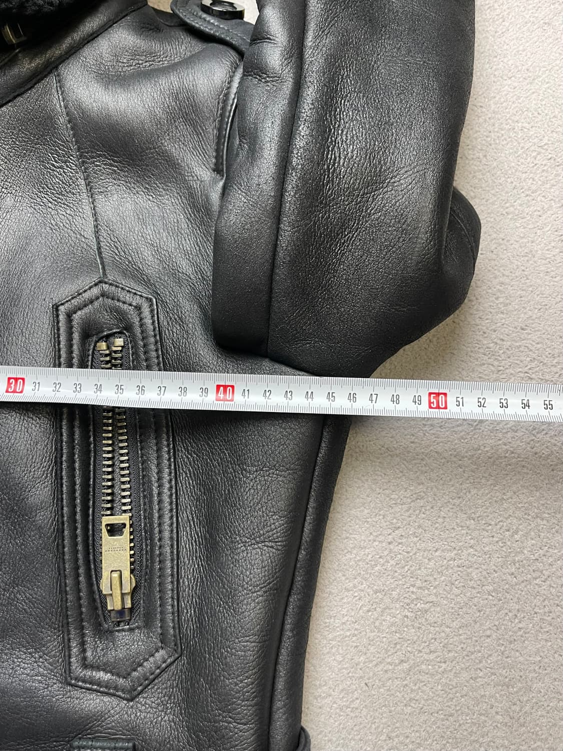 [55] 여성 양가죽 무스탕 블랙  상품이미지5