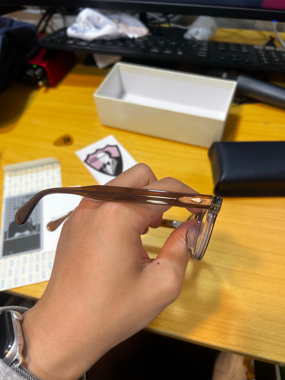 JTO AR 줄리어스타르트옵티컬 아넬 브라운 크리스탈 44- 24  판매 상품이미지7