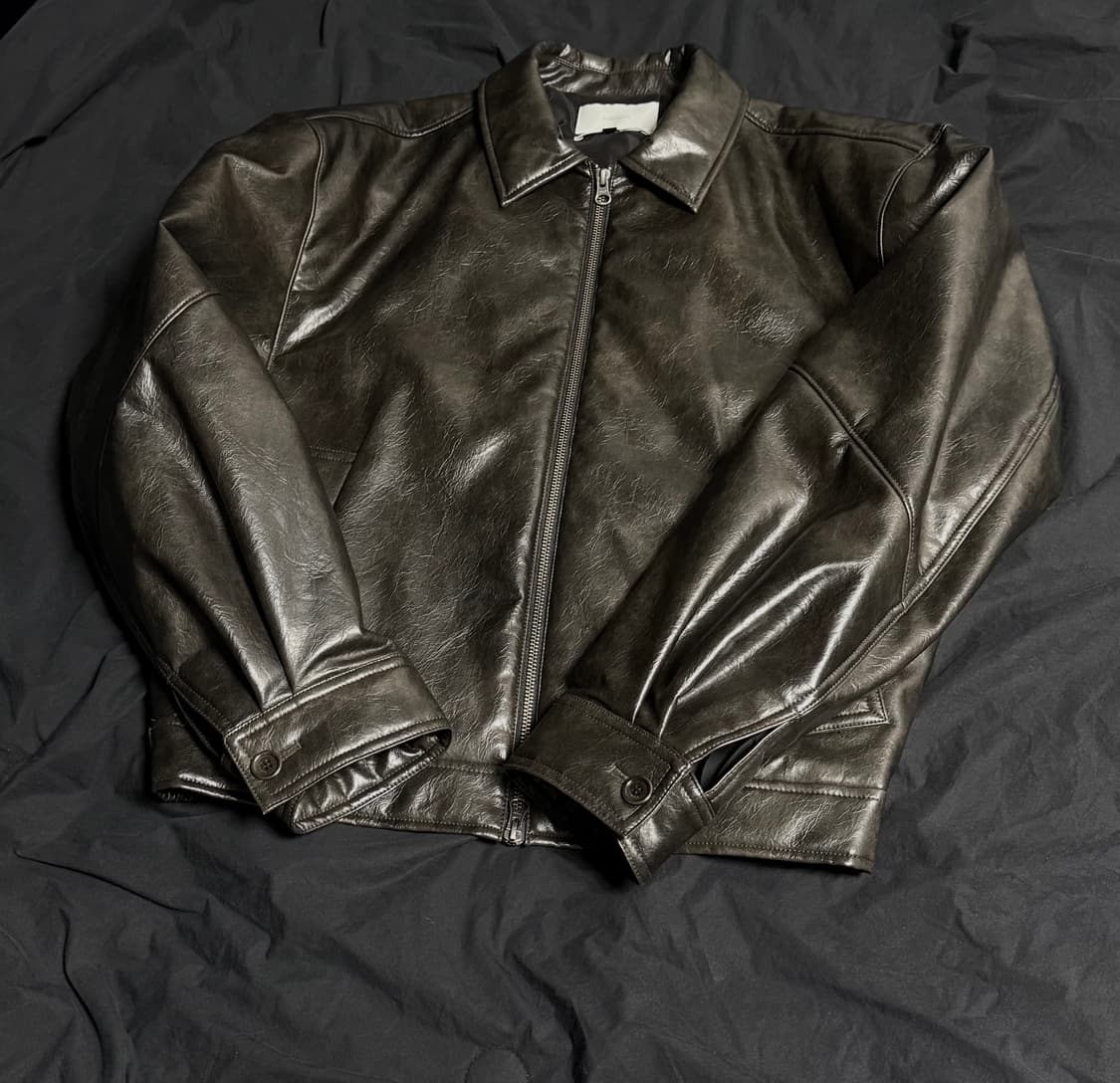 아모멘토 레더 자켓 S 상품이미지2